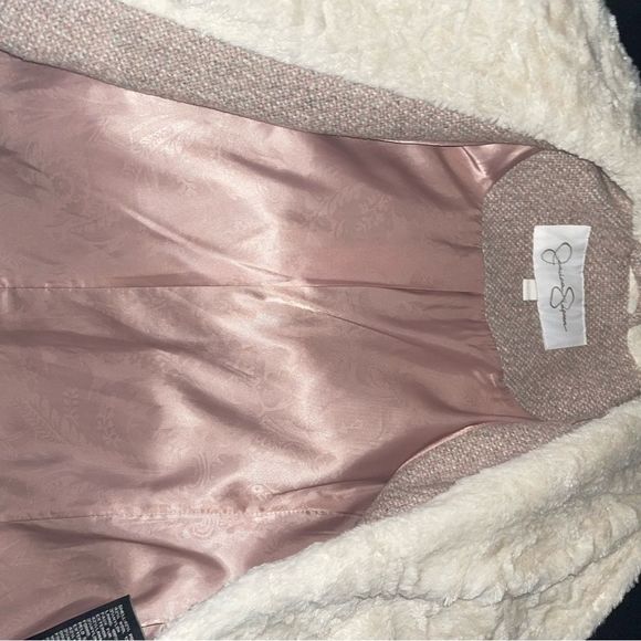 JESSICA SIMPSON FAUX FUR COLLAR COAT - Picture 9 of 10